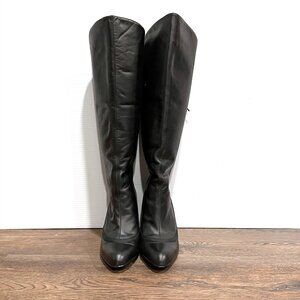 Steve Madden Feud Lace Up Back Heeled Knee High Boots Size 8.5